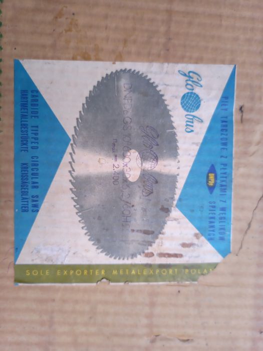 Piła 630x30x62/60H205 tarczowa do cięcia wzdluznego Globus