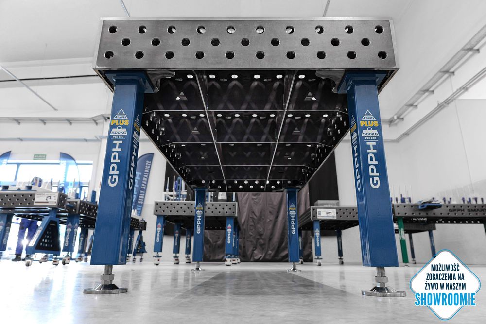 Stół Spawalniczy GPPH PLUS 2000x1000 fi28 mm 100x100 mm