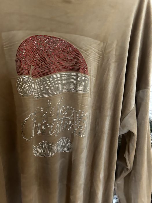Długa Bluza damska oversize święta sukienka welurowa damska L XL 2XL