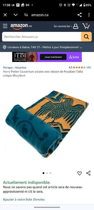 Koc Harry Potter, kocyk Harrego Pottera
