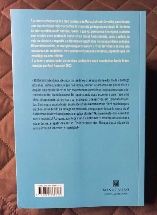 Diários de Emília Bravo - Maria Judite de Carvalho (Obras Completas Volume 6)