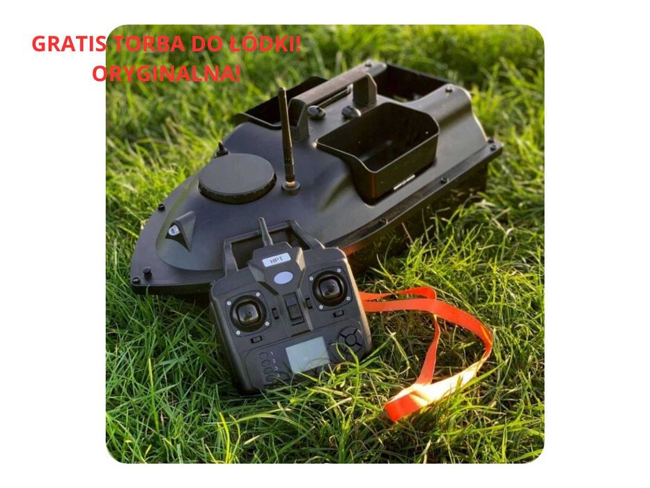 Łódka Zanętowa ŁÓDŹ wędkarska Flytec V010 RC GPS 3 Podajniki 2000g 500m Pilot Torba GRATIS