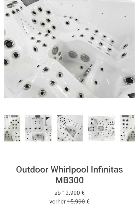 Promocja!!! Nowe! Jacuzzi ogrodowe  16000€ infinitas MB300 na zewnątrz