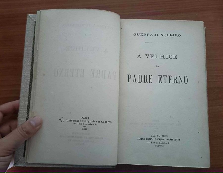 8 Livros 1ª Edição com preço variado (ex. Guerra Junqueiro - A velhice do padre eterno]
