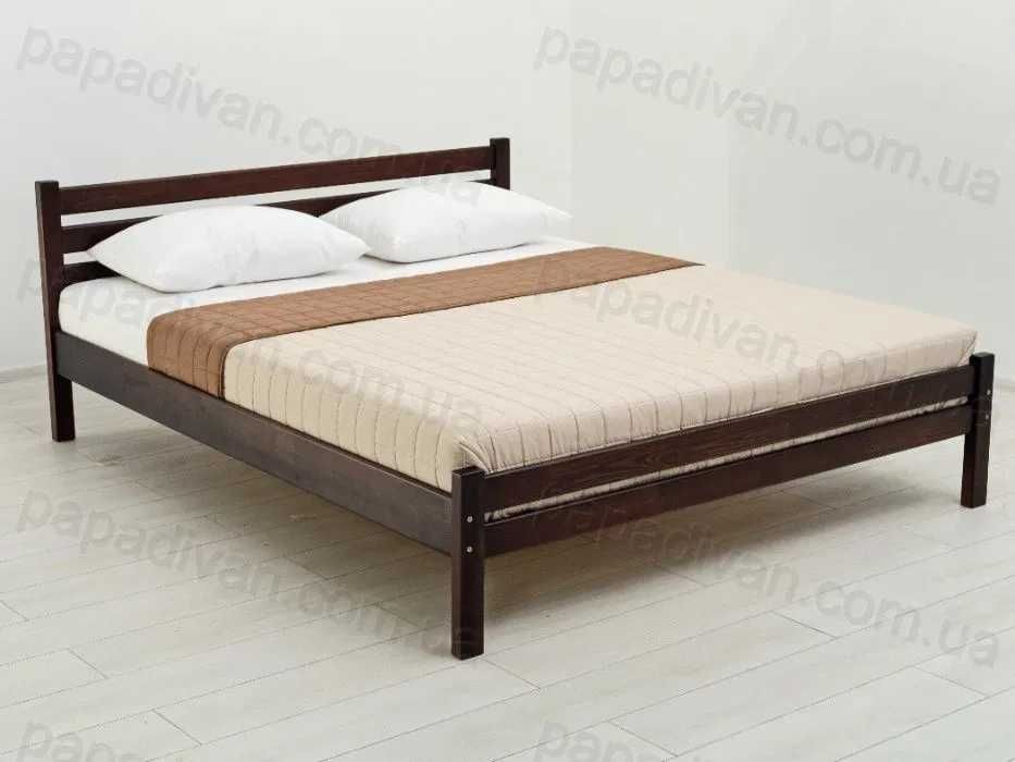 Кровать двуспальная деревянная Рич-лофт 160х200см массив сосны