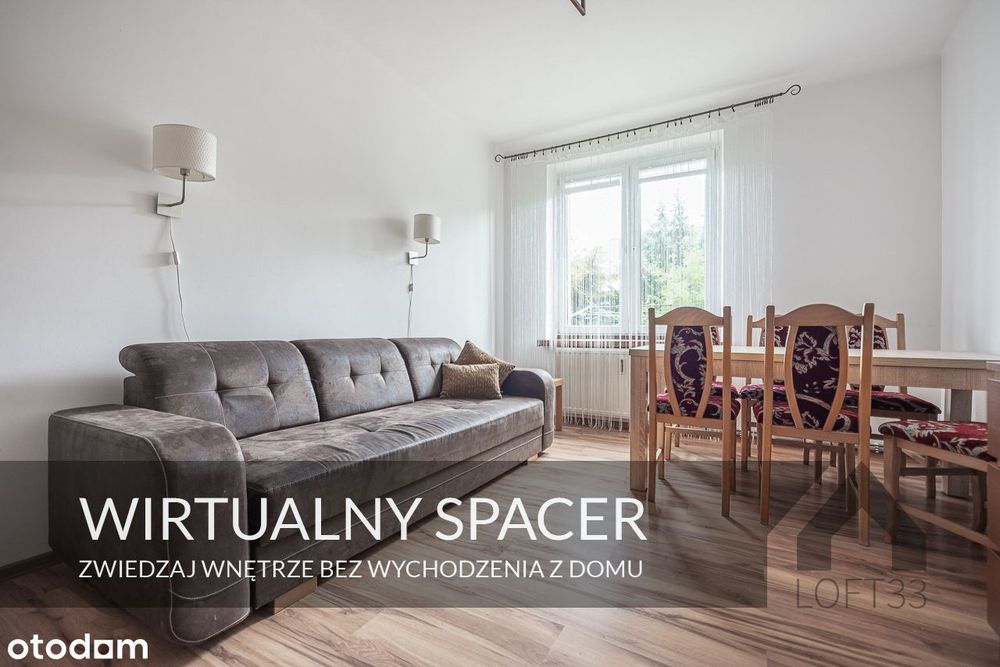 Wyposażone i przestronne dwupokojowe mieszkanie na parterze