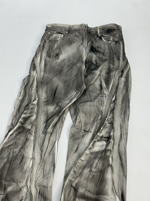 Rick Owens BANANA type faded opium archive джинси сині джинсы клеш M L