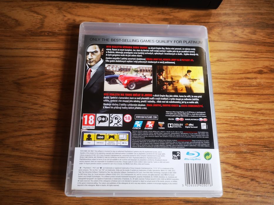 Mafia 2 PL Wydanie kompletne ps3 PlayStation 3
