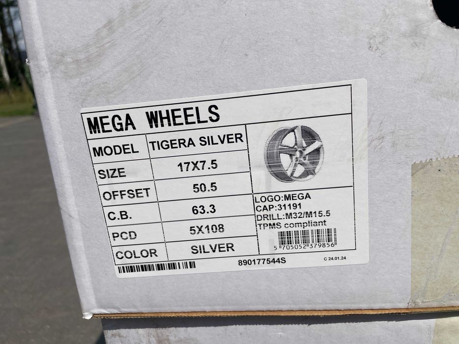 Okazja felgi FORD Mondeo Focus Volvo 5x108 7.5Jx17 ET50.5 63.4 NOWE