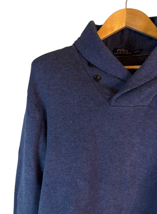 Bluza z golfem Ralph Lauren niebieska