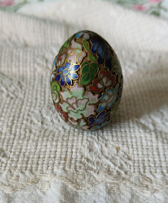 Ovo  Cloisonné Dourado Novo
