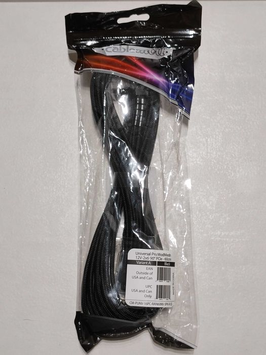 CableMod Universal Pro ModMesh 12V-2×6 12VHPWR 90° StealthSense