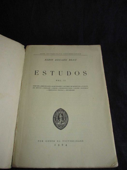 Livro Estudos Albin Eduard Beau 1964