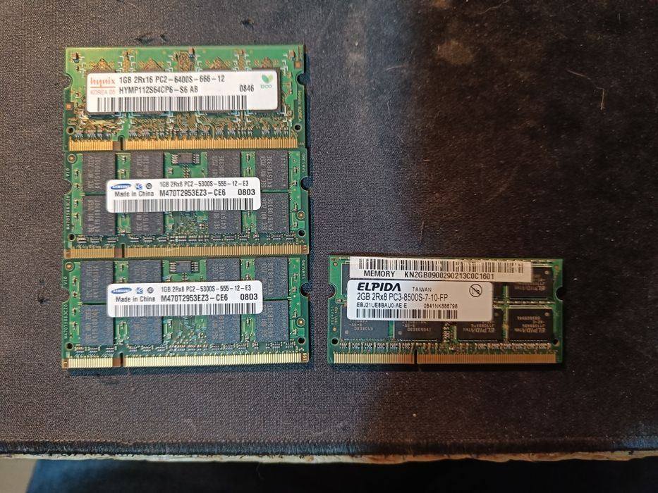 Lote de memória ram para portátil. Ddr2, ddr3, ddr4