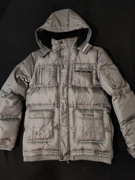 Куртка пуховик парка Here&There пух/перо Як новий.12-14 років