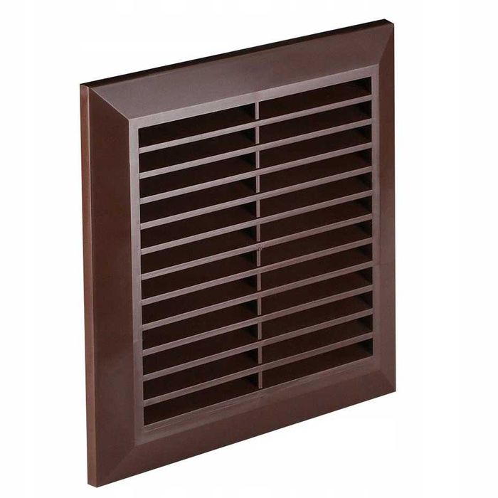 Kratka wentylacyjna 14x14 fi125 brązowa. Nowa. Awenta T83br