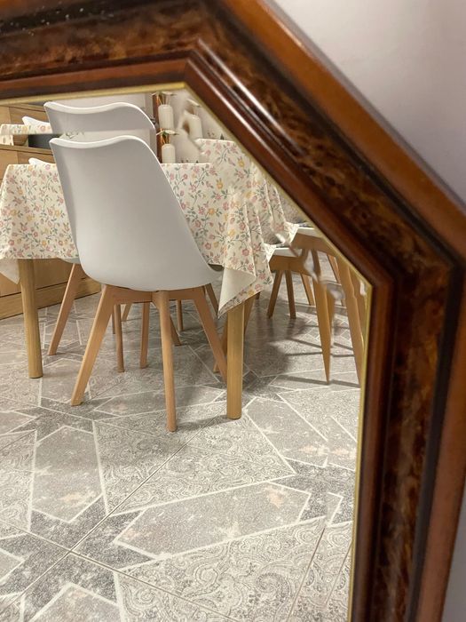 Espelho 150x80 com moldura de madeira