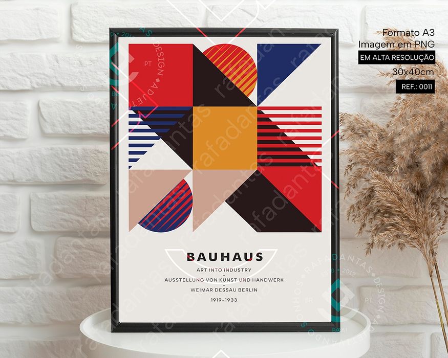 IMAGEM Poster's Bauhaus para Impressão A3