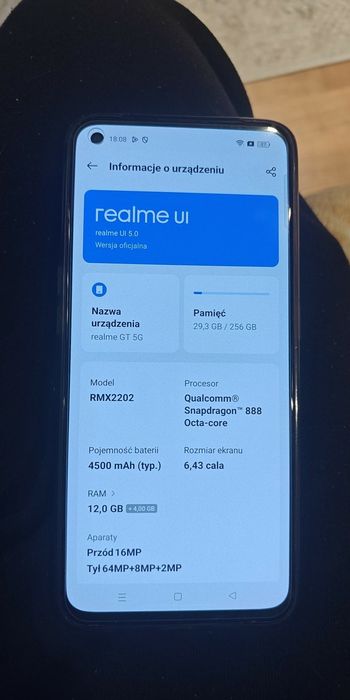 Realme GT 5G 12/256gb w idealnym stanie sprawny