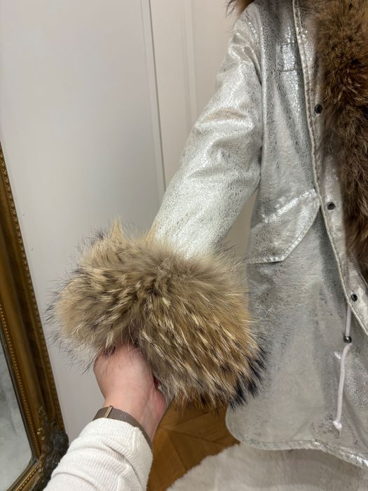 Naturalne futro jenot S parka futerko