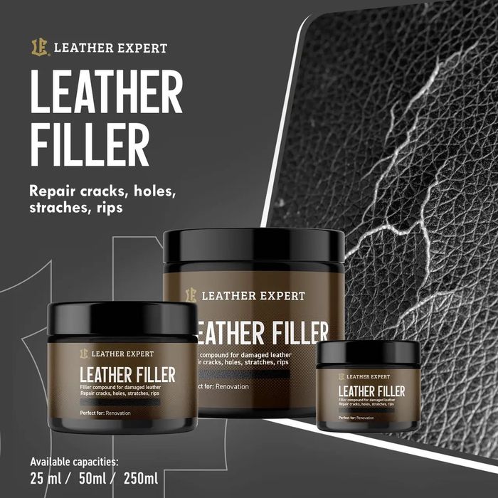 Шпаклівка для шкіри, рідка шкіра, шпатель шпакля Leather Expert