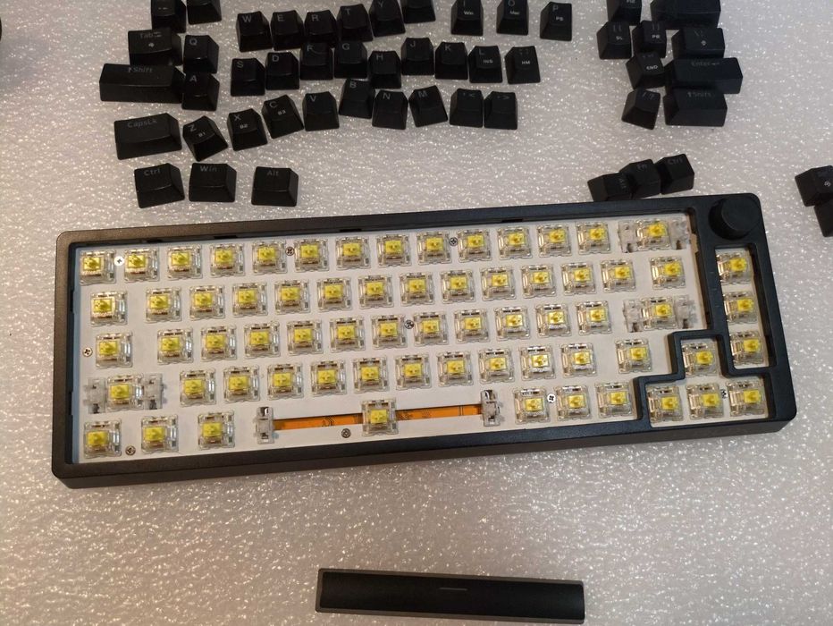 ODNOWIONA Krux Atax 65% Pro RGB Wireless Gateron Yellow+Mysz SpeedLink