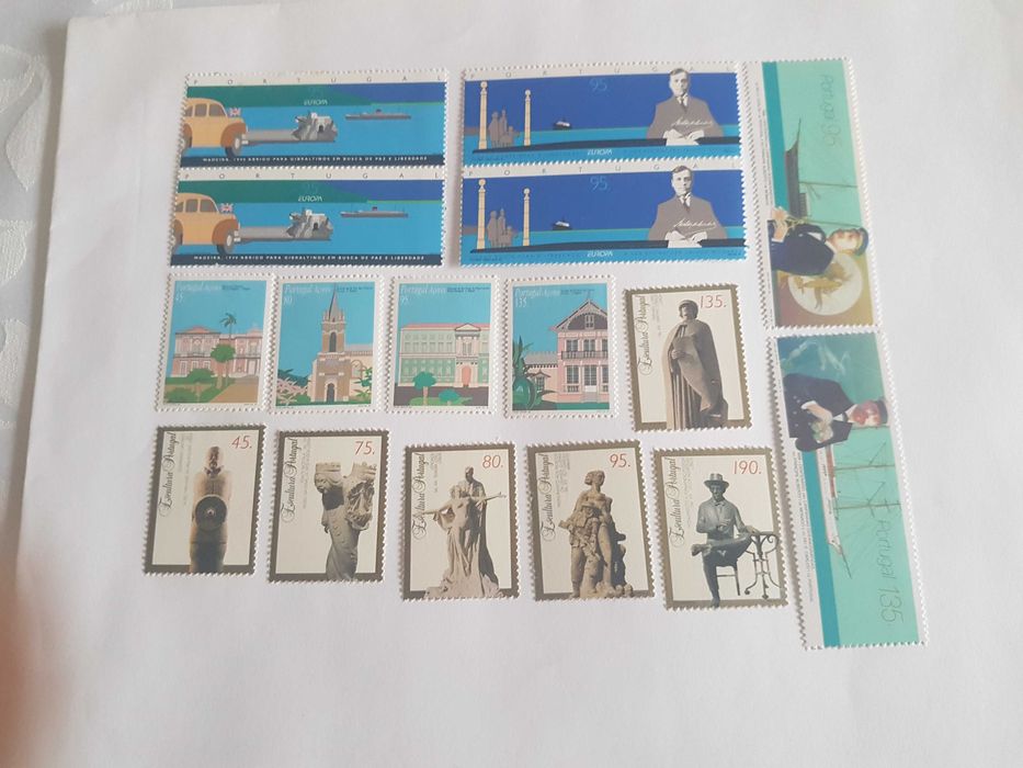 Selos em Escudos Não Utilizados Vários Temas e Completos