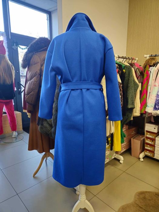 Chabrowy płaszcz midi r. XXL Italy !!!