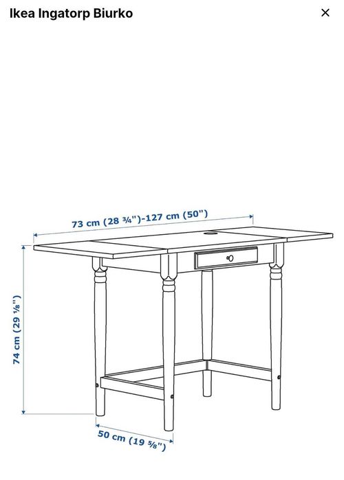 Biurko Ikea Ingatorp