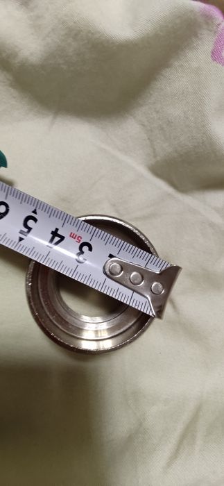 Переходник ДУ 40/ДУ 25 1"/1,5" латунь цвет никель