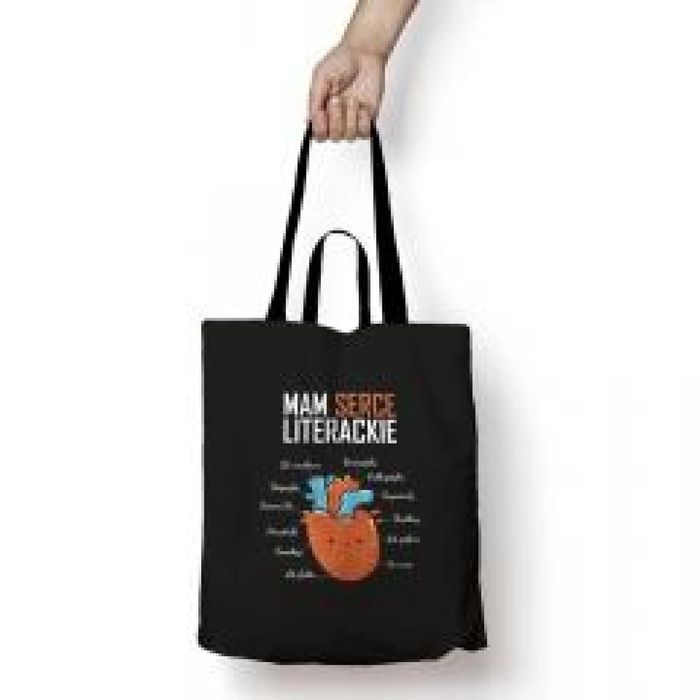 Torba bawełniana - Mam serce literackie oprawa: folia