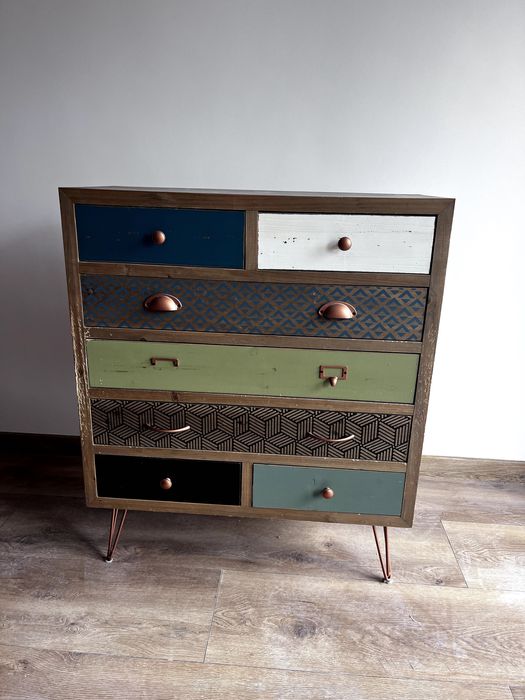 Komoda vintage drewniana – projekt DIY / boho