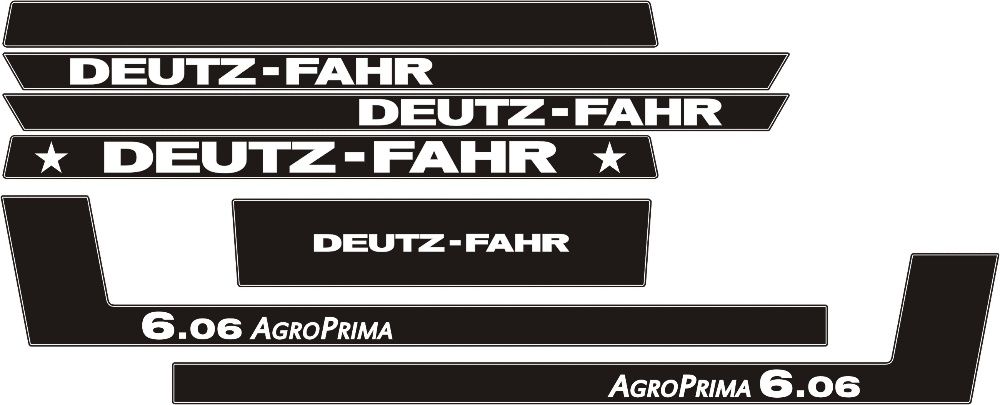 Naklejki Deutz Fahr DX 85 3.60 Agro prima 6.06 DX 4.30 160 4.50 3.90