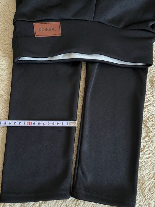 Legginsy Fashion wysoki stan ocieplane L