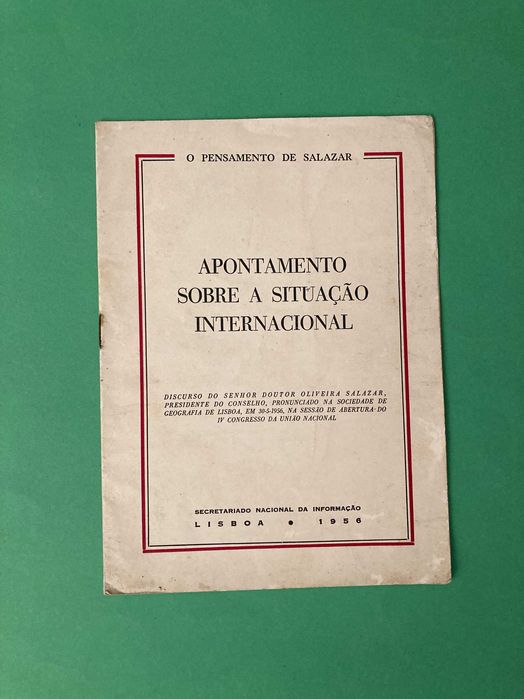 Livros da Colecção O Pensamento de Salazar SNI