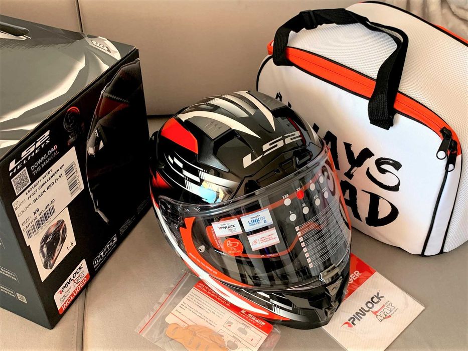 Capacete NOVO LS2 FF327 Challenger GP Carbono/Kevlar.EXTRAS.Tam XS