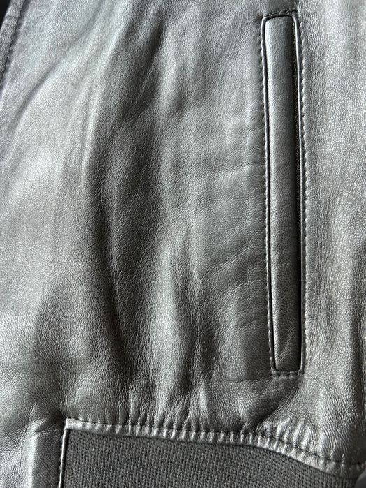 Dwustronna kurtka z miękkiej naturalnej skóry w stylu Gucci