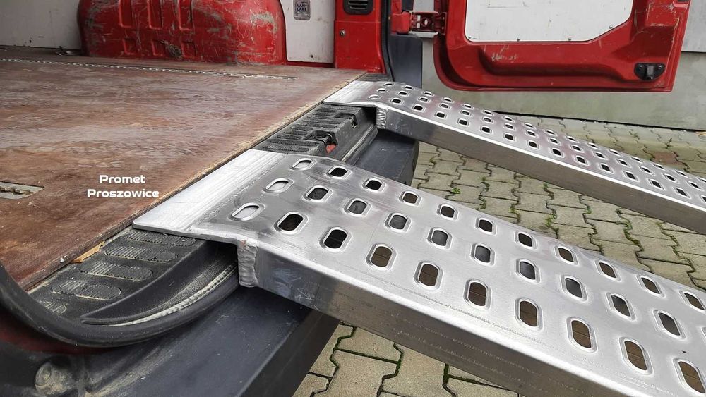 Najazdy ALUMINIOWE 3m  * do 3T * Podjazdy 2szt - Bus Blaszak Przyczepa