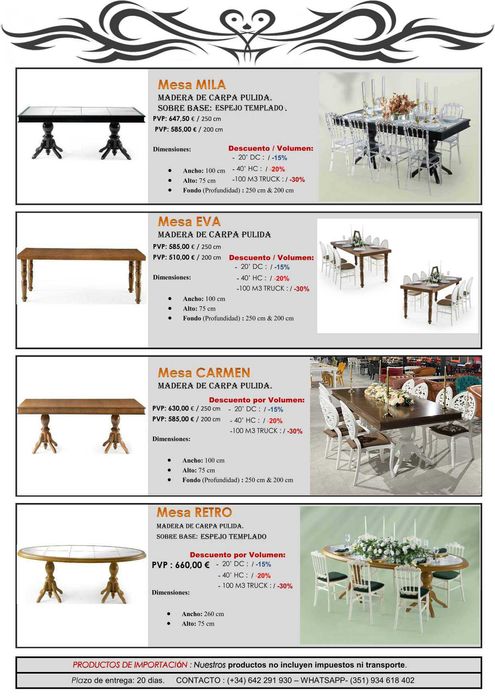 Mesas e Cadeiras para Eventos