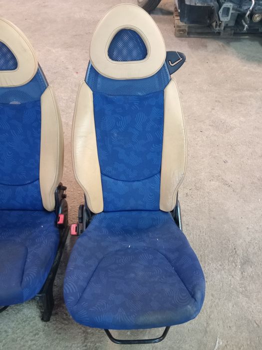 Jogo de bancos tecido e pele smart fortwo 450