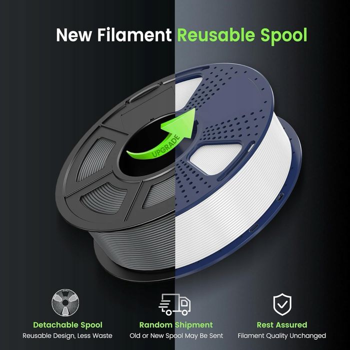lament do drukarek 3D Matte PLA 1,75 mm 0,02 mm 1kg biały