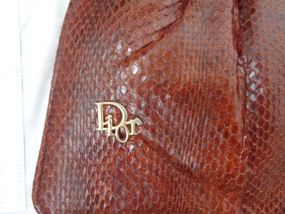сумочка Dior нат шкіра рептилії 1970ті 24*18см