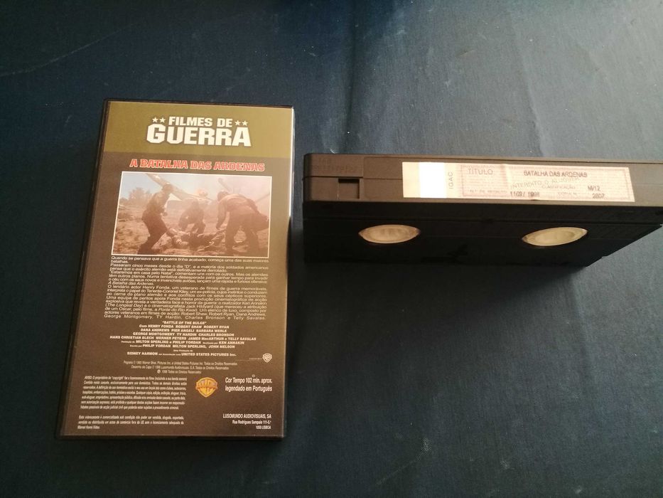 A BATALHA DAS ARDENAS - Filmes de Guerra VHS (legendagem em Português)