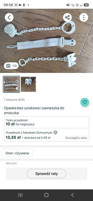 Stojak na butelki i przypinki do smoczkow