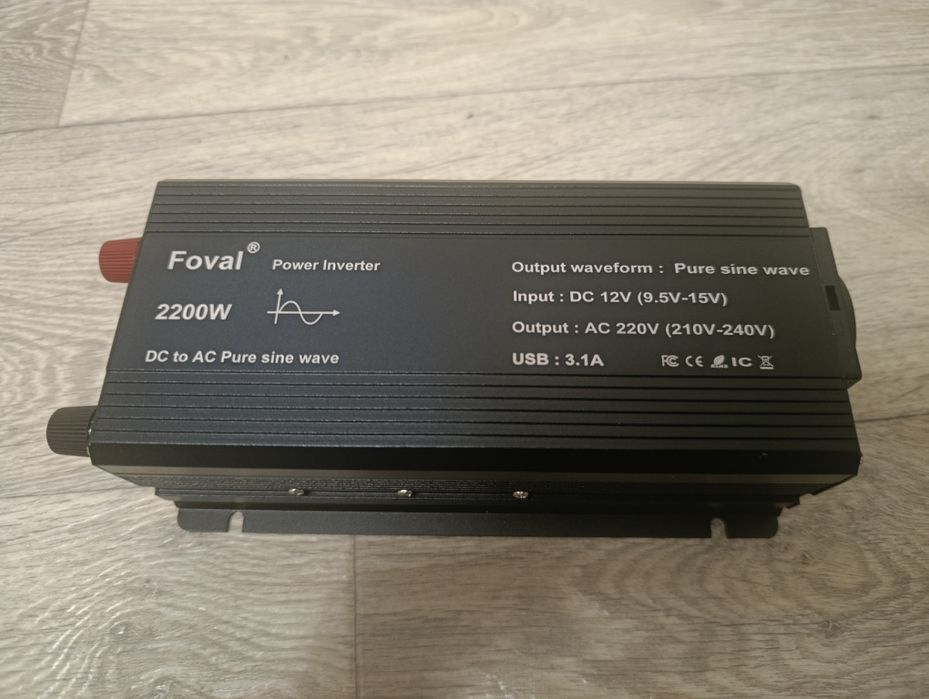 Инвертор преобразователь  Foval 2200 чистый синус foval