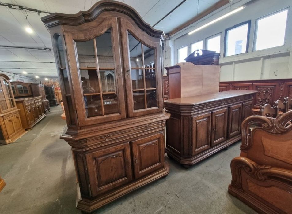 komoda drewniana bufet witryna kredens