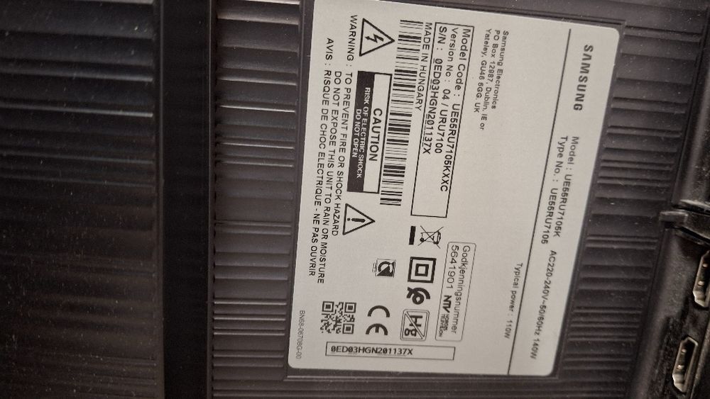 Samsung 55 polgadas para peças