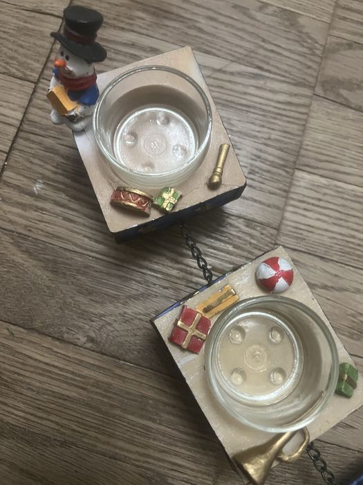 Новогодний поезд с подсвечниками