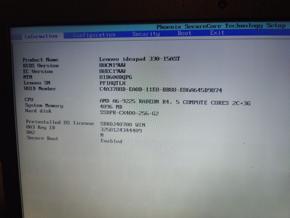 Lenovo IdeaPad 330-15AST