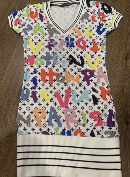 Туника/платье/ удлиненная футболка "Louis Vuitton"